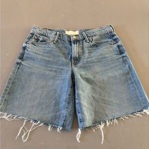 MOTHER the down low undercover short fray in material girl NWT